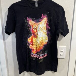 Colorful Cat Graphic T-Shirt - Carnitas